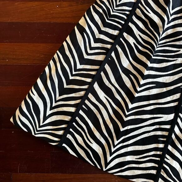 J. Crew Zebra Patterned 100% Linen Dress 0 - Picture 3 of 5